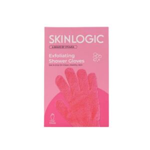 Skinlogic Exfoliating Shower Gloves 1 Pair Pink