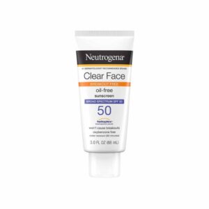 Neutrogena Clear Face Break-Out Free Liquid Lotion Sunscreen Broad Spectrum SPF 50 88ml
