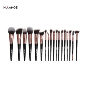 MAANGE Pro Makeup Brush 18pcs - Black