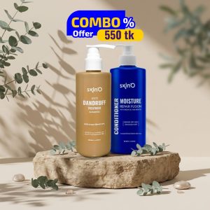 Skin'O anti Dandruff Shampoo 220 ml and Skin'O Moisturising Conditioner 220 ml Combo